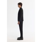 Avva Erkek Siyah Mono Yaka Bi-Stretch Blazer Comfort Slim Fit Ceket A42Y4011 - 46