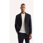 Avva Erkek Siyah Mono Yaka Bi-Stretch Su İtici Kırışmayan Blazer Comfort Slim Fit Ceket A52Y4009 - 48