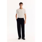 Avva Erkek Siyah Pamuklu Soft Touch Baggy Fit Kadife Pantolon A52Y3001