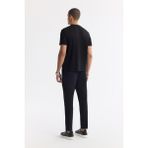 AVVA Erkek Siyah Regular Fit Bisiklet Yaka Baskılı Bi Stretch Interlok T-shirt A51y1029 - M