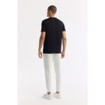 Avva Erkek Siyah Regular Fit Bisiklet Yaka Baskılı Bi Stretch İnterlok T-Shirt A51Y1131 - M
