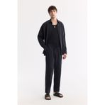 Avva Erkek Siyah Relaxed Fit Beli Lastikli Bağcıklı Soft Touch Pantolon A51y3031