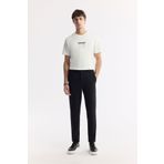 Avva Erkek Siyah Slim Fit Beli Lastikli Bi Stretch Chino Pantolon B003033