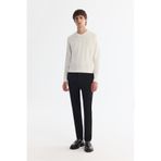 Avva Erkek Siyah Yandan Cepli Dokulu Bi-Stretch Slim Fit Pantolon A42Y3211