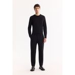Avva Erkek Siyah Yani Lastikli Bi-Stretch Hafif Slim Fit Pantolon A52Y3213