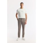 Avva Erkek Slim Fit Vizon Beli Lastikli Bi-Stretch Teknik Kumaş Pantolon A51Y3077