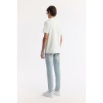 Avva Erkek Su Yeşili Regular Fit Bisiklet Yaka Baskılı Bi Stretch İnterlok T-Shirt A51Y1044 - XL