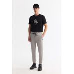 Avva Erkek Taş Beli Lastikli Bağcıklı 3 İpik Şardonlu Regular Fit Eşofman Altı B003403 - 2XL