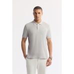 Avva Erkek Taş Kıvrılmaz Polo Yaka %100 Pamuk Basic Regular Fit T-Shirt B001032 - XS
