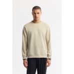 Avva Erkek Taş Regular Fit Bisiklet Yaka Baskılı Bi Stretch Interlok Sweatshirt A51y1235