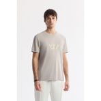 Avva Erkek Vizon Bisiklet Yaka Baskılı Soft Touch Regular Fit T-Shirt A51Y1106 - M