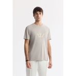 Avva Erkek Vizon Bisiklet Yaka Baskılı Soft Touch Regular Fit T-Shirt A51Y1106 - XL