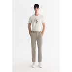 Avva Erkek Vizon Slim Fit Yanı Lastikli Yumuşak Tuşeli Duble Paça Pantolon A42y3007