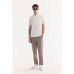 Avva Erkek Vizon Yanı Lastikli Kırışmaz Teknik Kumaş Slim Fit Pantolon A61Y3077
