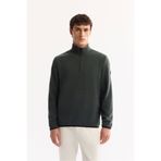 Avva Erkek Yeşil Dik Yaka Fermuarlı Soft Touch Polar Regular Fit Sweatshirt E001068