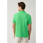 Avva Erkek Yeşil Kıvrılmaz Polo Yaka %100 Pamuk Basic Regular Fit T-Shirt B001032 - XL