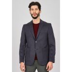 Avvenente Erkek Slim Fit Spor Yün Ceket 0141004 Lacivert - 48