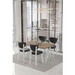 Avvio Beyaz Elma Sandalye 80X120 Yemek Masası Mutfak Masası 4 Kişilik Masa Sandalye Takımı