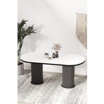 Avvio Brita Ptt Lake Mdf Beyaz Ayaklı 80X140 Mutfak Masası Yemek Masası
