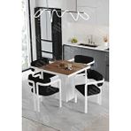 Avvio Demre Lake Mdf Ayak Tokyo Demonte Sandalye 80X80 Yemek Masası Mutfak Masası 4 Kişilik