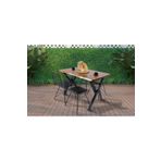 Avvio Kahverengi Kütük Bahçe Masası 4 Kişilik 80X120 Cm