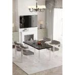 Avvio Lucas Lake Mdf Ayak Tokyo Demonte Sandalye 80X120 Yemek Masası Mutfak Masası 4 Kişilik