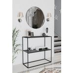 Avvio Mika Temper Füme Camlı Metal Dresuar 30X80