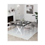 AVVİO Trend Teddy Sandalye 80x120 Yemek Masası Mutfak Masası 4 Kişilik Masa Sandalye Takımı