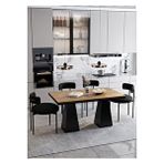 Avvio Venera Lake Mdf Ayak Teddy Sandalye 80x120 Yemek Masası Mutfak Masası 4 Kişilik Masa Sandalye Takım AKÇA