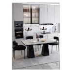 Avvio Venera Lake Mdf Ayak Teddy Sandalye 80X140 Yemek Masası Mutfak Masası 4 Kişilik Masa Sandalye Takım