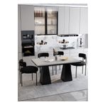 Avvio Venera Lake Mdf Ayak Teddy Sandalye 80X140 Yemek Masası Mutfak Masası 4 Kişilik Masa Sandalye Takım