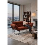 AVYNA Katlanır Yataklı Ikili Kanepe | Mekanizmalı Çekyat Koltuk | Premium Çekyat - Luxury ve Modern Tasarım - Turuncu