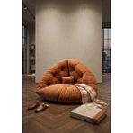 AVYNA Monza™ Premium Relax 2’si 1 Arada Yer Minderi & Armut Koltuk – Ithal Kumaş, Ergonomik Tasarım - Turuncu