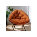 AVYNA Prestige Milano Style Tekli Berjer | Ergonomik Koltuk | Konforlu Dinlenme ve Kitap Okuma Köşesi Turuncu