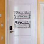 AWAKINK Banyo Kuralları Alıntılar Duvar Çıkartması Tuvalet Kuralları Duvar Çıkartmaları Tuvalet WC İşareti Duş Odası Banyo Rafı Ev Dekorasyonu için Çıkarılabilir Vinil Sanat Dekoru