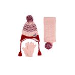 Aware Time Kitti 4-8 Yaş Kız Bebek & Çocuk Aksesuarlı Içi Polarlı Atkı Bere Eldiven 3'lü Takım