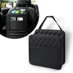 awlbed 1 Adet Araba Koltuğu Sırt Saklama Çantası, 25 cm x 8 cm Deri Çizilmeye Dayanıklı Düzenleyici, Doku Cep Telefonları Su Şişeleri için, Elastik Kayış Kurulumu Asılı Depolama, Arabalar için