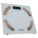 Awox Elegance Elektronik Baskül - Beyaz Cam Malzeme ile Hassas Ölçüm ve LCD Ekran