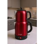 Awox Fresco 2'si 1 Arada Paslanmaz Çelik Çay Makinesi & Su Isıtıcı Kettle