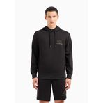 A|X ARMANI EXCHANGE Erkek Altın Balta Kazak Hoodie Sweatshirt, Siyah, S