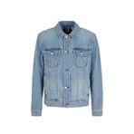 A|X ARMANI EXCHANGE Erkek Balta Simgesi Denim Ceket, Indigo Kot, XL
