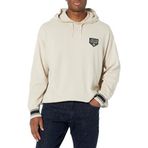 A|X Armani Exchange Erkek Collegiate Kapsül Pamuk Yün Kazak Kapüşonlu Kazak, Gümüş Astar, M, Gümüş Astar, M