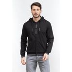 A｜X Armanı Exchange Erkek Fermuarlı Sweatshirt,Siyah Xs
