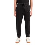 A|X ARMANI EXCHANGE Erkek İmza Logo Streç Poli Viskon Jogger Pantolon, Siyah, XL