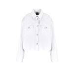 A|X ARMANI EXCHANGE Kadın Aşk Denim Ceket, Beyaz Denim, XS