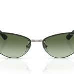 A|X ARMANI EXCHANGE Kadın Ax2049s Kedi Gözü Güneş Gözlüğü, Parlak Gunmetal/Gradyan Yeşil, 58 mm