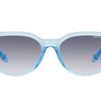A|X ARMANI EXCHANGE Kadın Ax4130su Evrensel Fit Kedi Gözü Güneş Gözlüğü, Parlak Şeffaf Azure/Şeffaf Degrade Mavi, 56 mm