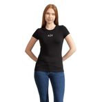 A|X Armanı Exchange Kadın Bisiklet Yaka T-Shirt,Black Beauty Xs