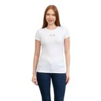 A|X Armanı Exchange Kadın Bisiklet Yaka T-Shirt,Brıllıant Whıte L,8033923080523
