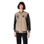 A|X Armani Exchange Kadın Collegiate Kapsül Yün Karışımı Letterman Ceket, Sahne, Sahne, S